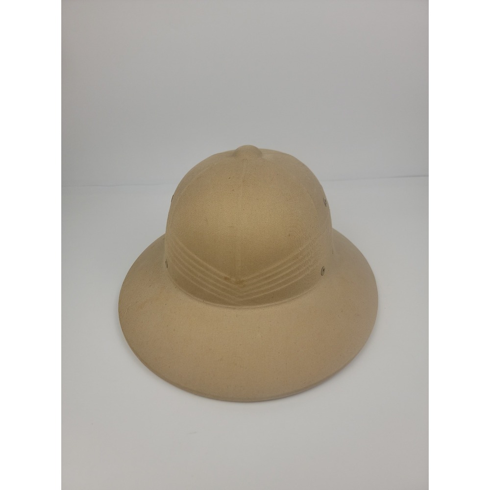 Vintage US Military Pith Sun Helmet Tan Vietnam Era DSA 100-4036 Adjustable